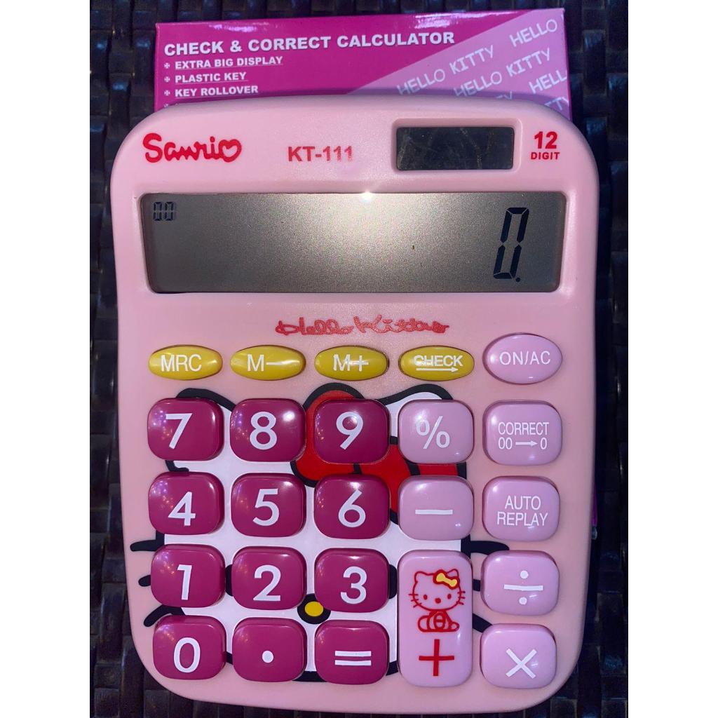 

SANRIO KALKILATOR HELO KITTY 12 DIGIT KT-111 Plastik kalkulator calculator kantor