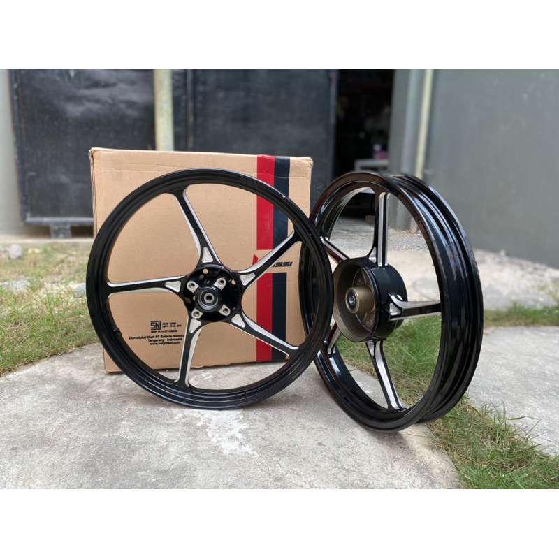 VELG ENKEI VROSSI VELEG VROSSI SPRINT PRIME COPY ENKEI JUPITER Z WARNA OREN ORANGE/HITAM KILAP BLACK