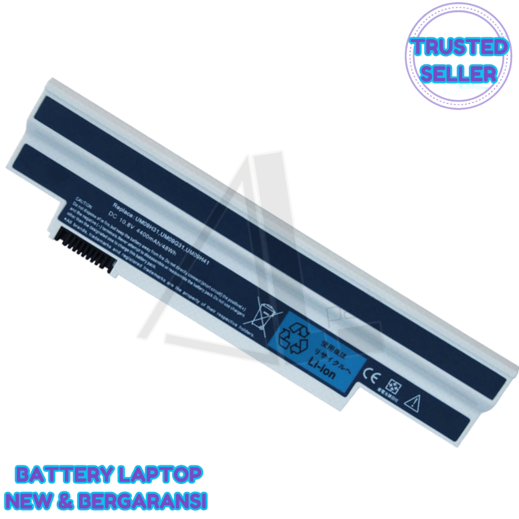 Laptop Battery UM09H51 UM09H56 UM09H70 UM09H71 UM09H73 Battery White NEW BERGARANSI