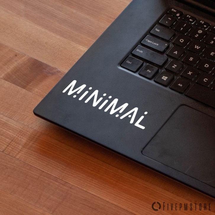 Stiker Minimal - sticker Minimal untuk laptop Mac Asus Acer