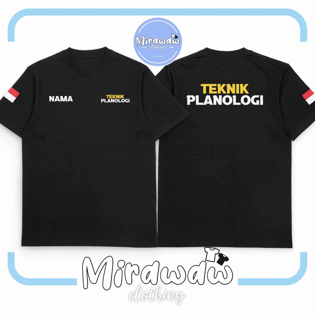 Kaos Baju Teknik Planologi Gratis Nama Kamu Kaos Distro