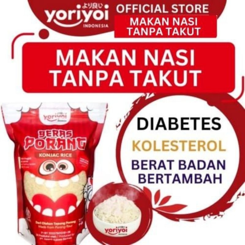 

Beras Porang Shirataki Konjac YORIYOI 1 Kg Diet Sehat Rendah Kalori