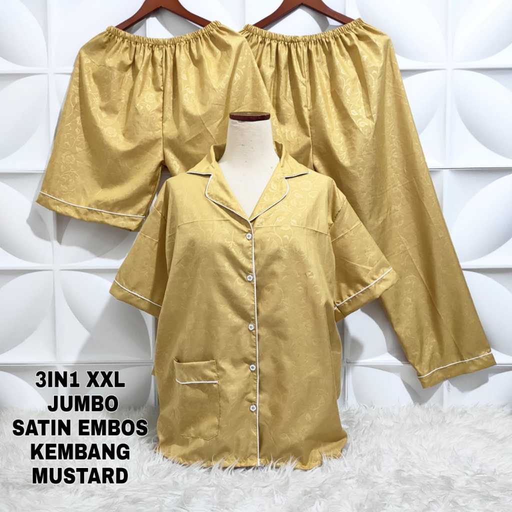 baju tidur emboss, baju tidur 3 in 1 . baju tidur nyaman digunakan , baju tidur tangan pendek celana