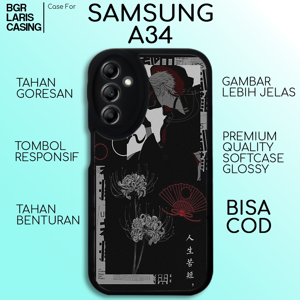 Case Samsung A34 Casing Samsung A34 [ Art 02 ] Hardcase Softcase Glossy