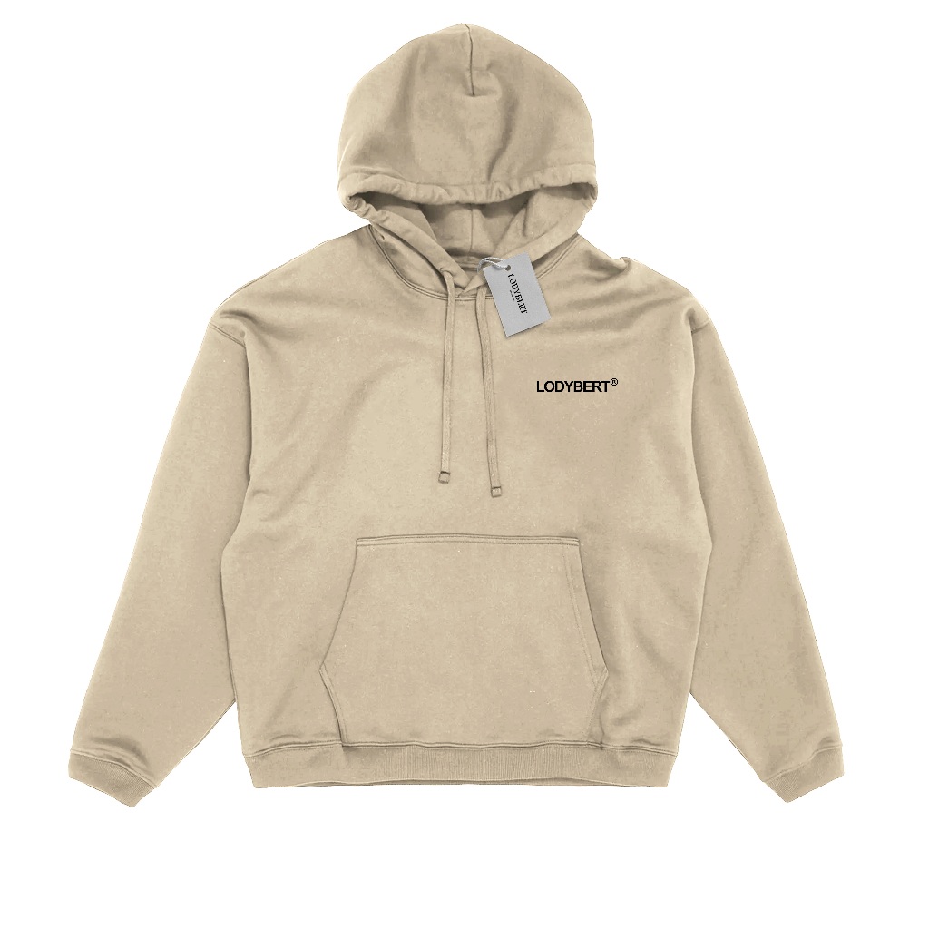 Lodybert Hoodie Pullover Boxy Polite Cream