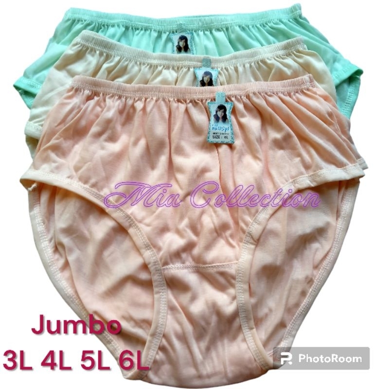 CD jumbo ukuran besar celana dalam big size ibu hamil muat sampai 120 kg