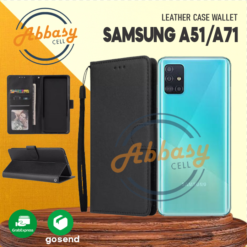 ( SAMSUNG GALAXY A51 / A71 ) Flip Case Premium-Flip Wallet Case Kulit-Casing Dompet- Flip Cover Leat