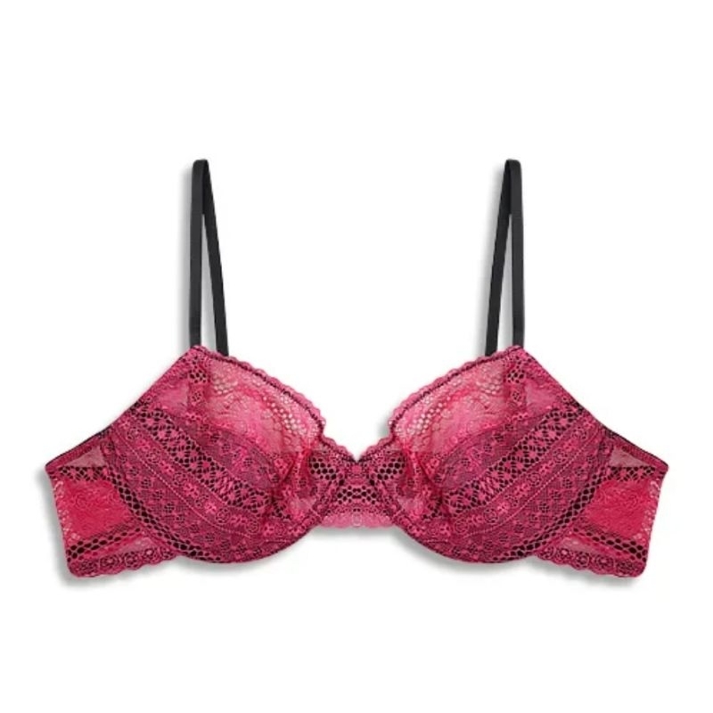 Bra Nonpad Lace Pink fanta