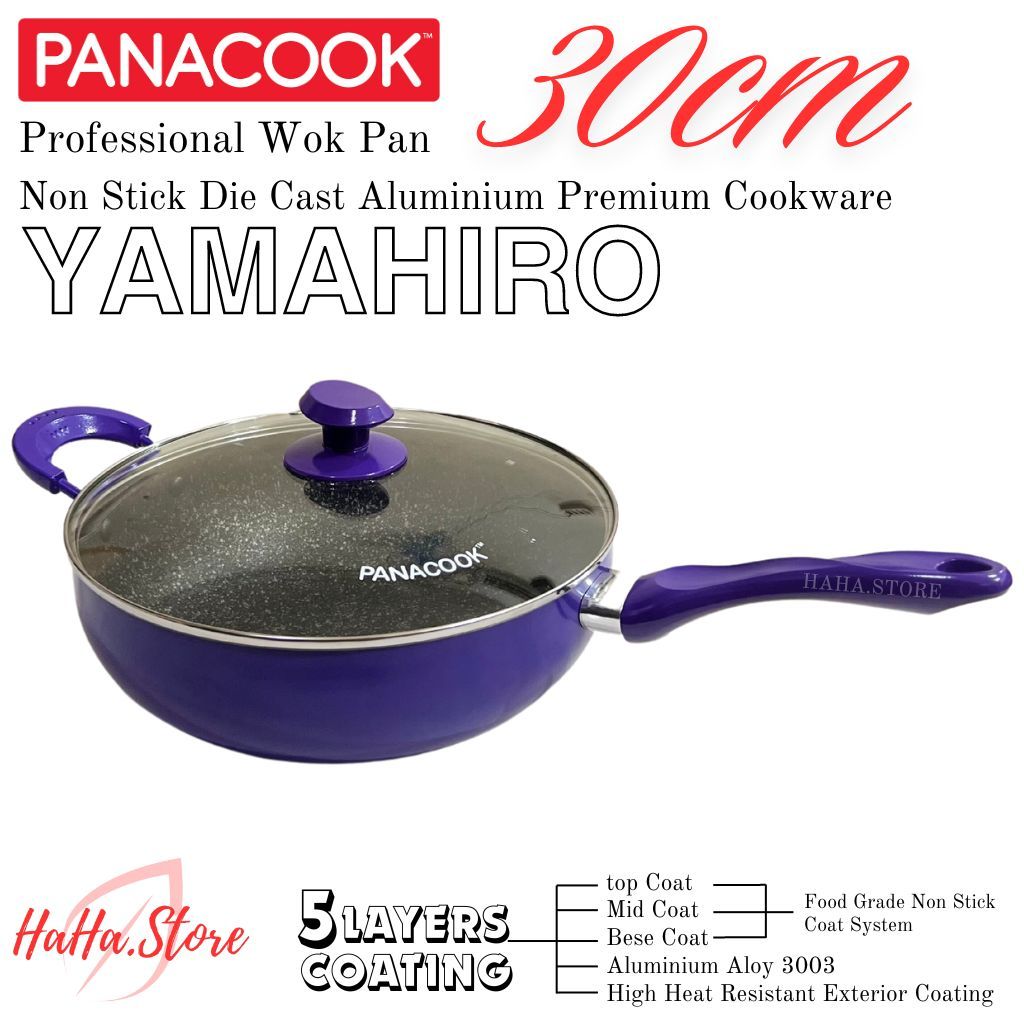 PANCI PANACOOK YAMAHIRO / WAJAN PENGGORENGAN / TEFLON ANTI LENGKET / WOK YAMAHIRO 30cm