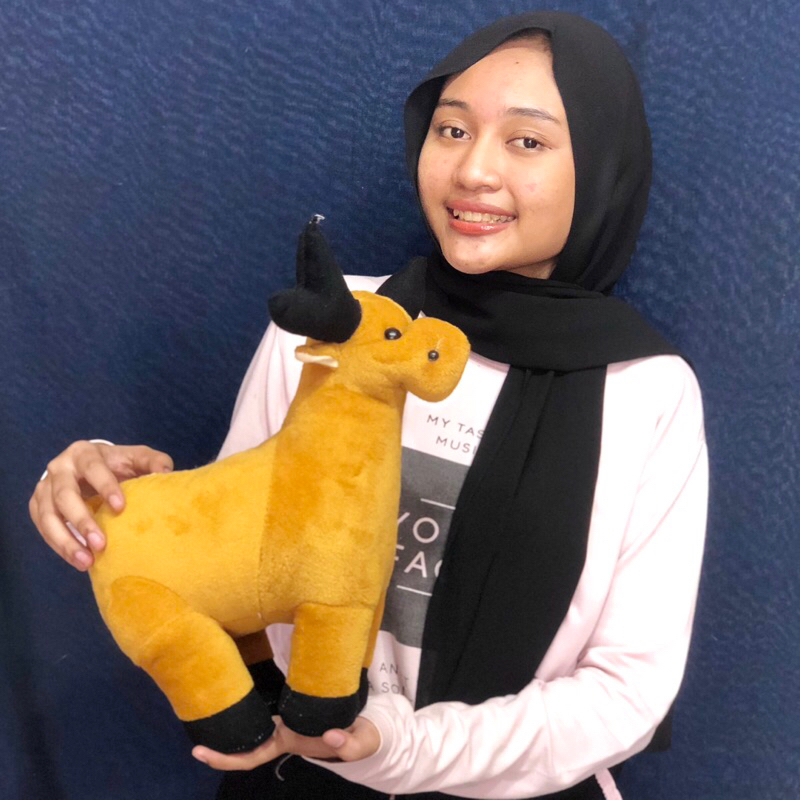 Boneka rusa coklat lucu boneka laying rusa dear funny rusa animal lucu ukuran sedang SNI boneka rusa