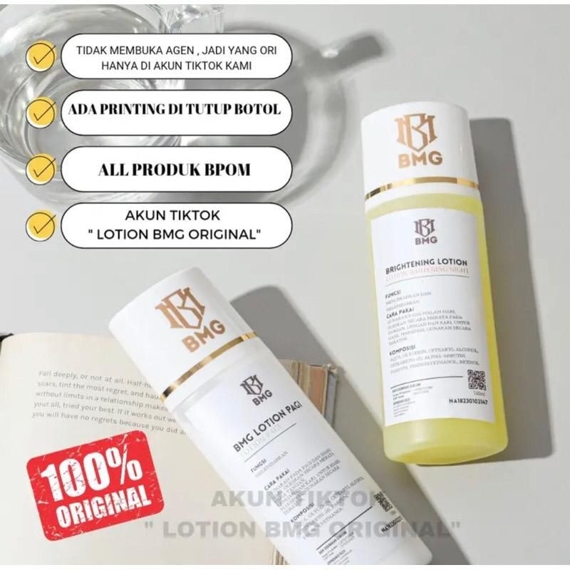 ((HB BMG)) LOTION BMG/HB PEMUTIH BADAN SIANG MALAM BPOM