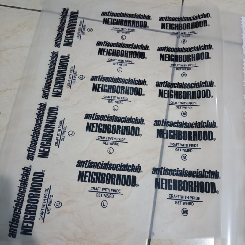 LABEL SUPPLY LABEL TAG PRINT ASSC NEIGHBORHOOD SABLON DTF