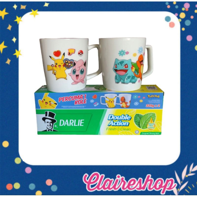Darlie Malaysia 225gr x 2 pcs free 1 mug/pasta gigi darlie