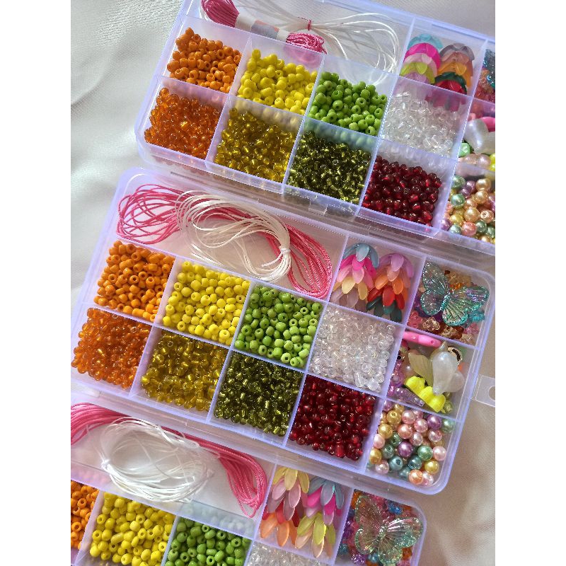 Manik diy kit / bahan strap mask / bead bracelets