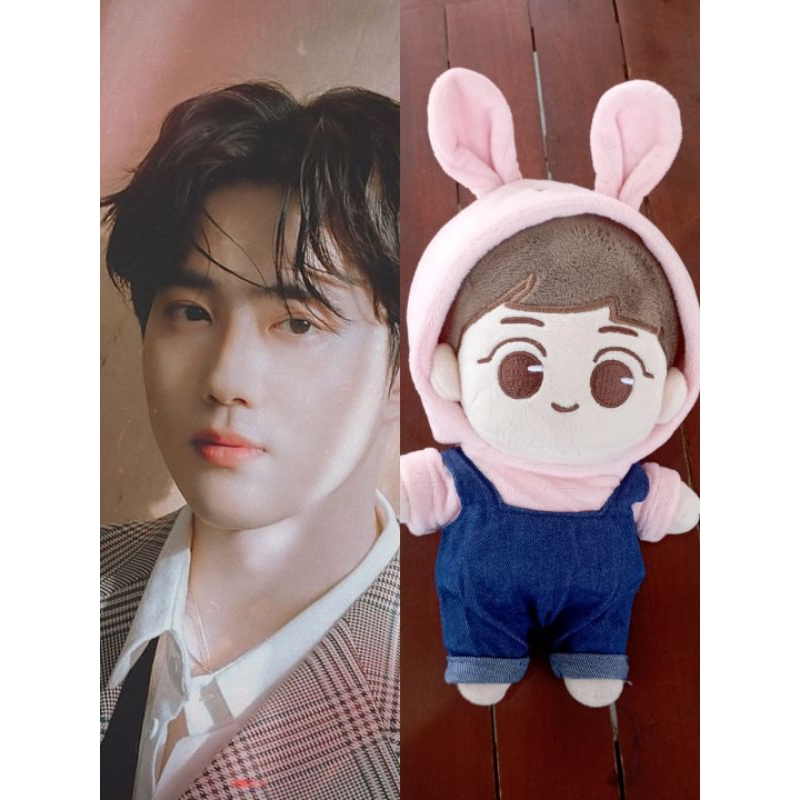 SET Boneka Ggogaz Suho EXO doll fansite 20 cm Suho EXO Kim Jun myeon EXO