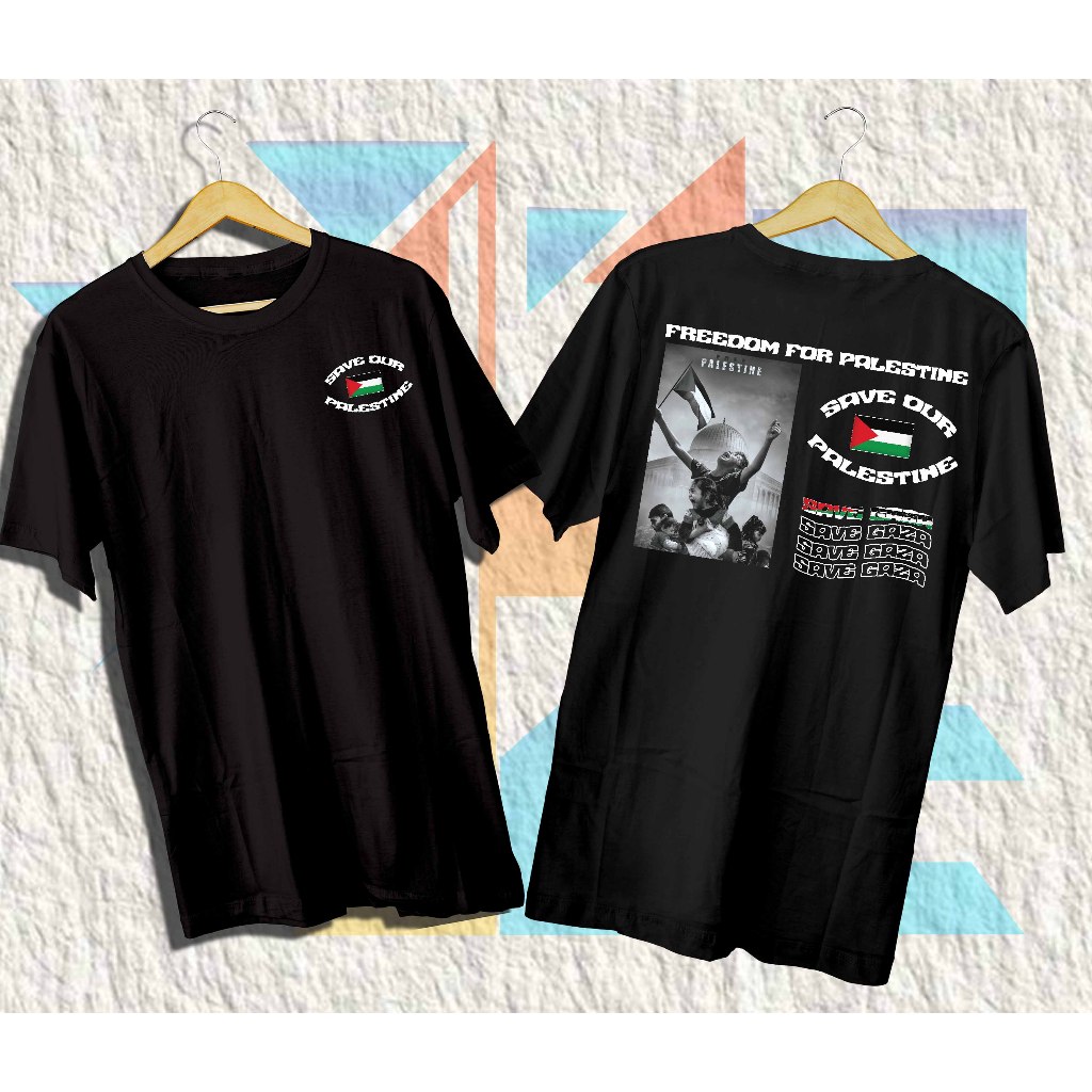 HZ - Kaos Distro Save Palestine - Kaos Distro - Kaos Save Palestine