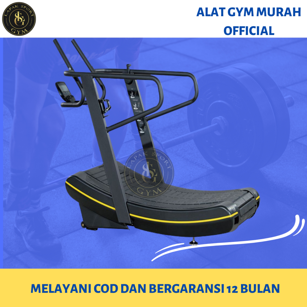 Alat Fitness Treadmill Manual Curve Komersial - Eshade - Alat Olahraga Lari
