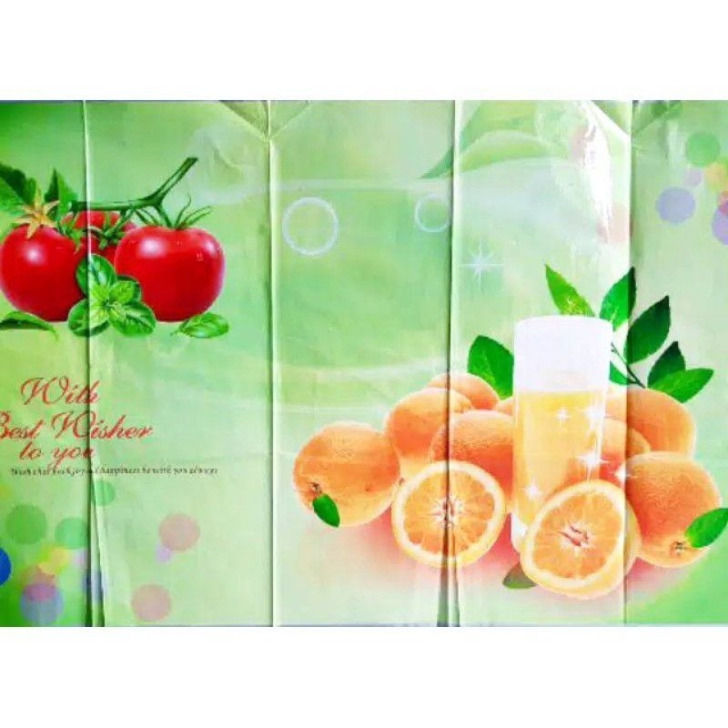 Wallpaper/Stiker Dapur Hijau Jeruk,Sticker dapur anti minyak