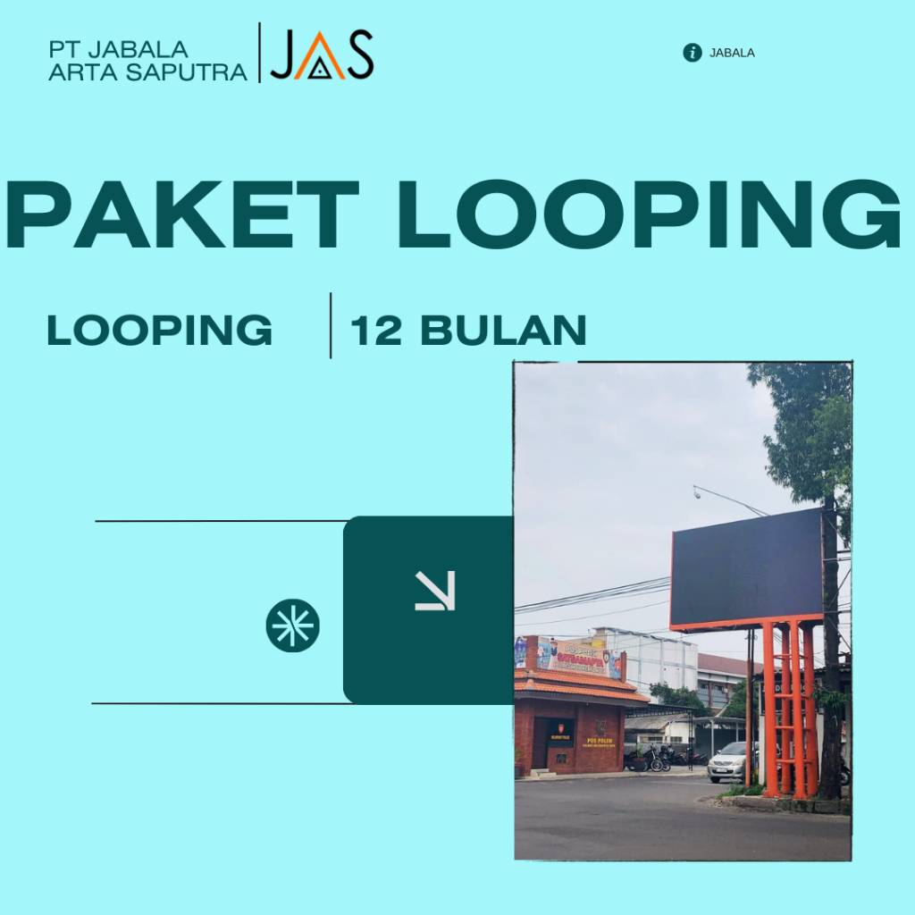 Paket Looping 12 Bulan Iklan Videotron Mojokerto