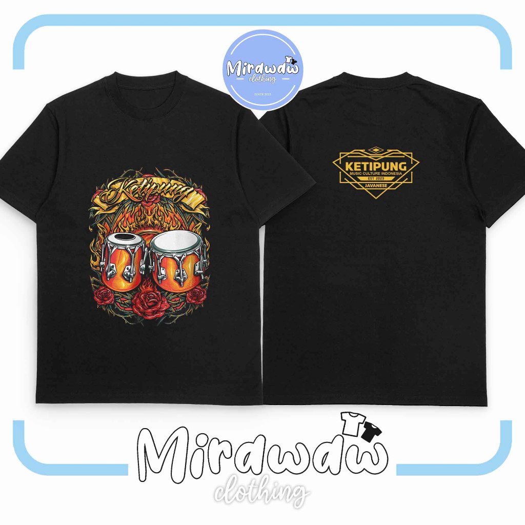 Kaos Ketipung Seniman Kendang Dangdut Koplo Dangduters Baju Distro