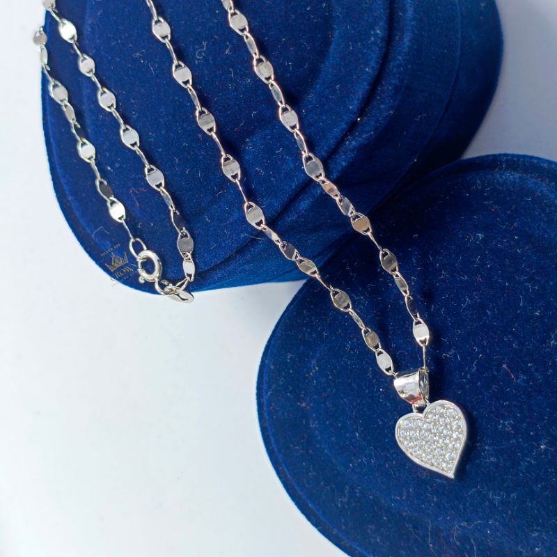 kalung silver 925 model liontin love peramata