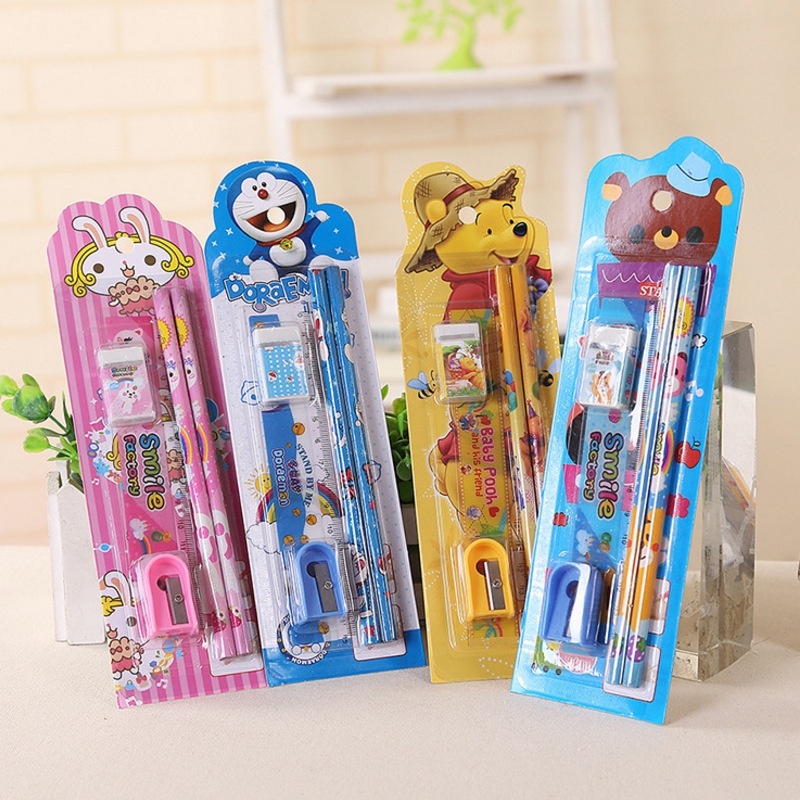 

Set Alat Tulis Pensil/ Set 5 in 1 Karakter / Alat Tulis Sekolah / Paket Alat Tulis / Mini Stationary