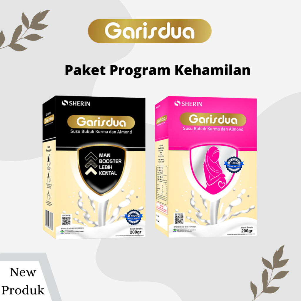 

PAKET HEMAT Susu Garis Dua - Susu Garis Dua Pria Wanita Promil - Susu Promil Cepat Hamil - Susu Etawa