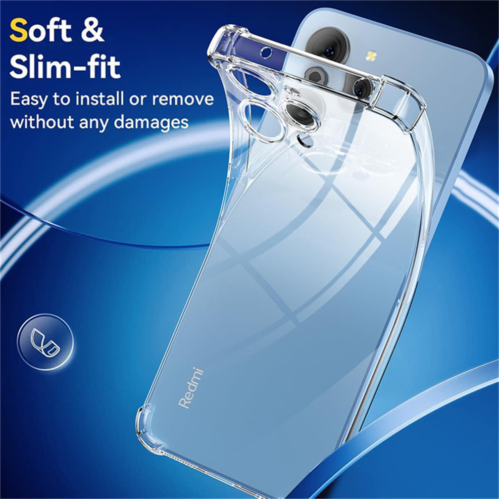 Original Anti-Fall Air Bag Xiaomi 13C POCO C65 M5 M5s M4-PRO M3 F5 F4 F3 X5 X5PRO X3 X3-NFC X3-PRO X