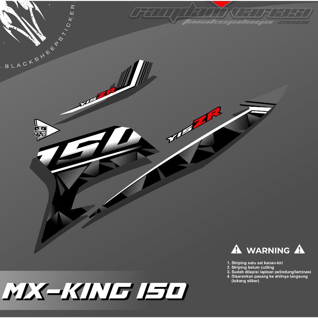 STRIPING MX KING 150 - STIKER MX KING THAILAND - MX KING 150