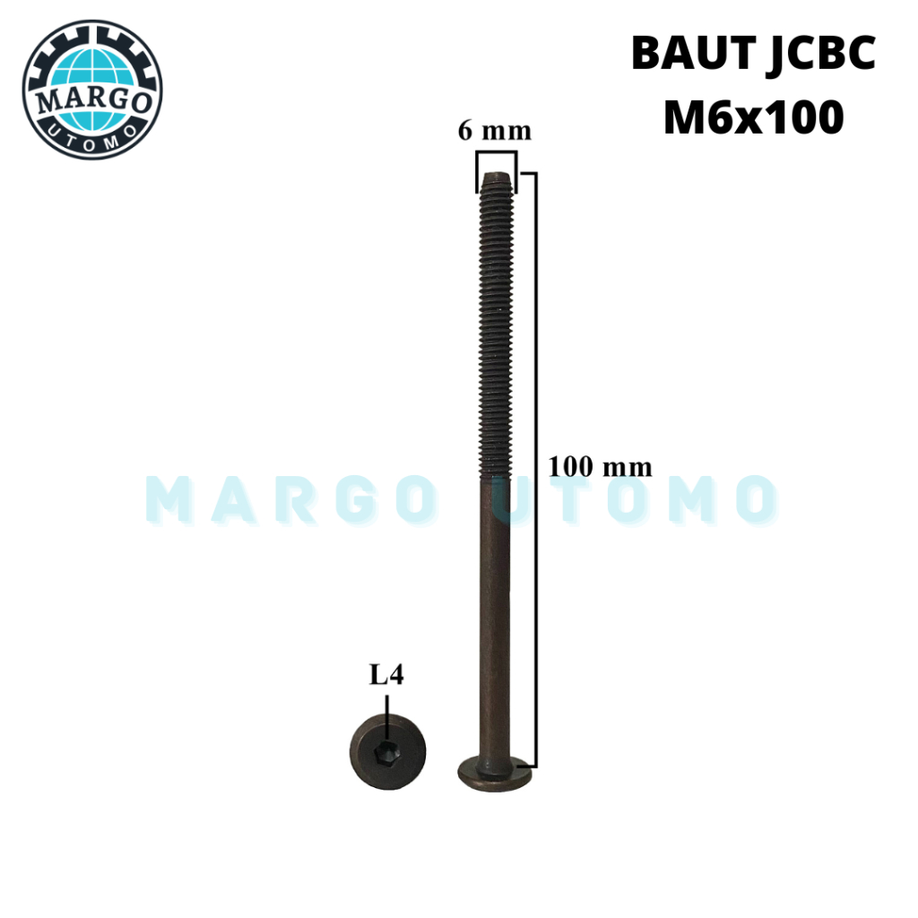 Baut JCBC M6x100 Knock Down Kunci L4