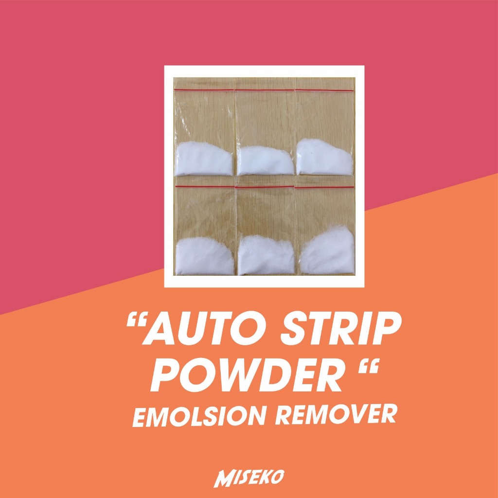 SCREEN REMOVER AUTOSTRIP POWDER  / SERISTRIP 10 GRAM  IMPORT UK PENGHAPUS AFDRUK BERKUALITAS