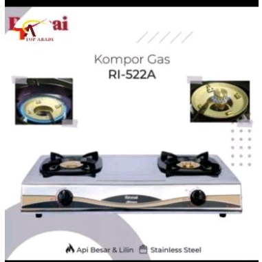 KOMPOR RINNAI RI 522C / RI 522A / RI 522E / RI 602BGX / RI 302S TUNGKU