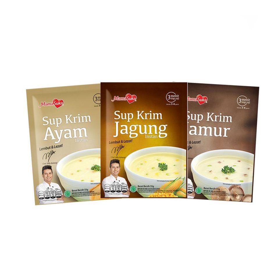 

MamaSuka Sup Krim 55gr - Ayam / Jagung / Jamur