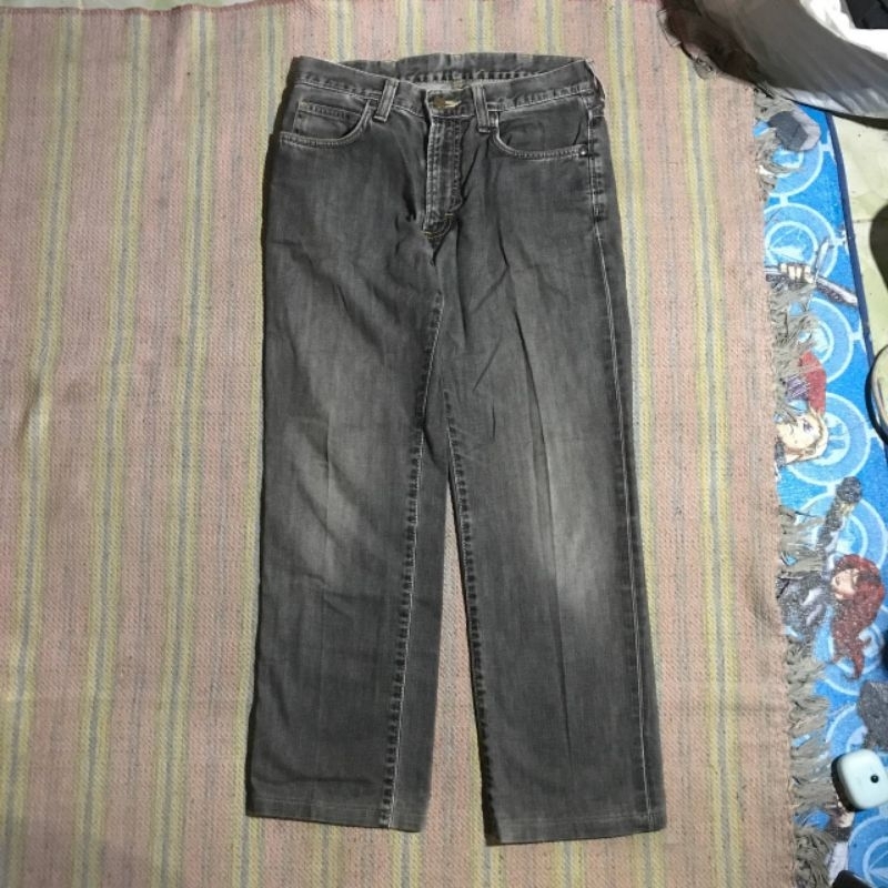 Celana Panjang Jeans Wrangler Grey Washed Original Second Preloved