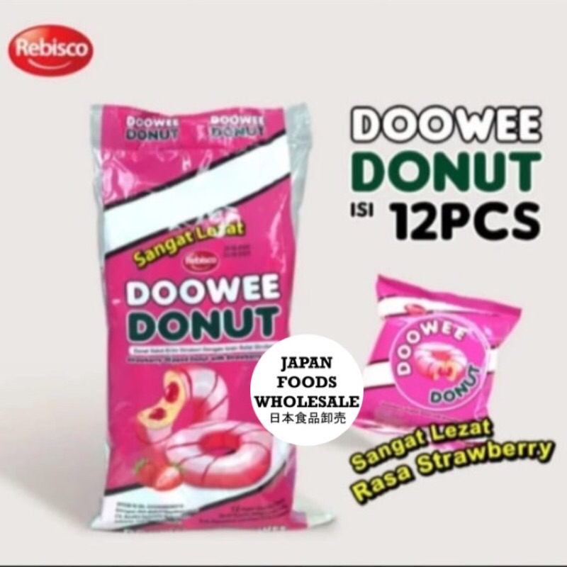 Doowee Donut Strawberry / cemilan impor
