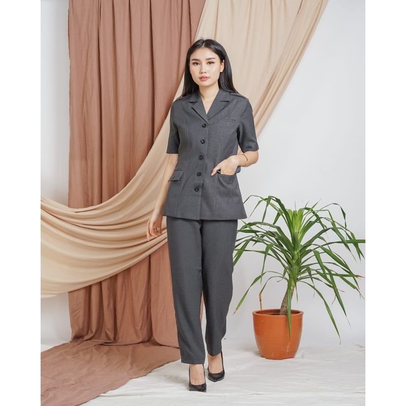 blazer kantor seragam dinas seragam PNS seragam guru abu baju kantor guru