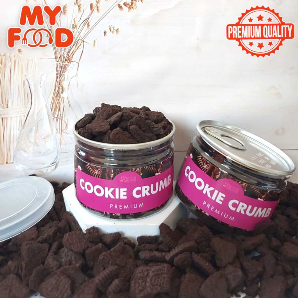 

[Myfoodofficial] - Can Cookie Crumb O-oreo Biskuit Crumb Remahan Biskuit Hiasan Topping Kue Puding Cake Kualitas Premium