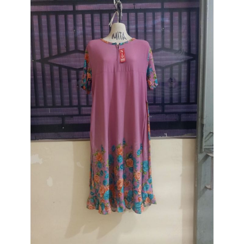 DASTER JERSEY JUMBO RESLETING DEPAN BUSUI FRIENDLY BAHAN JATUH ADEM ANTI KUSUT