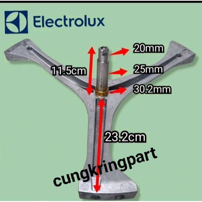SPIDER SEGITIGA MESIN CUCI ELECTROLUX EWF 10741, EWF 10751,EwF 12732