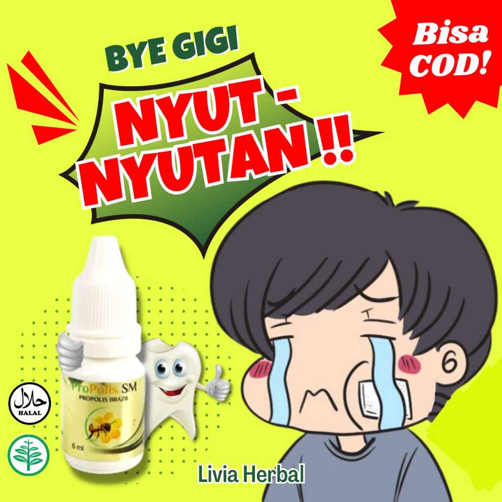 [BISA COD] Propolis SM Brazil - Obat Herbal Sakit Gigi Berlubang Tradisional Untuk Anak Dewasa Ibu H