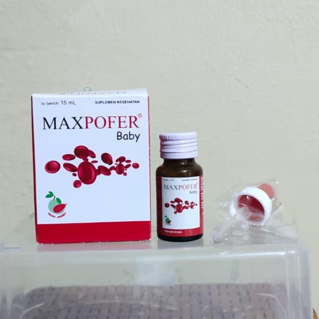 Maxpofer Baby Drops 15 ml Vitamin Anak Original/Membantu Memenuhi Zat Besi - Vitamain B12