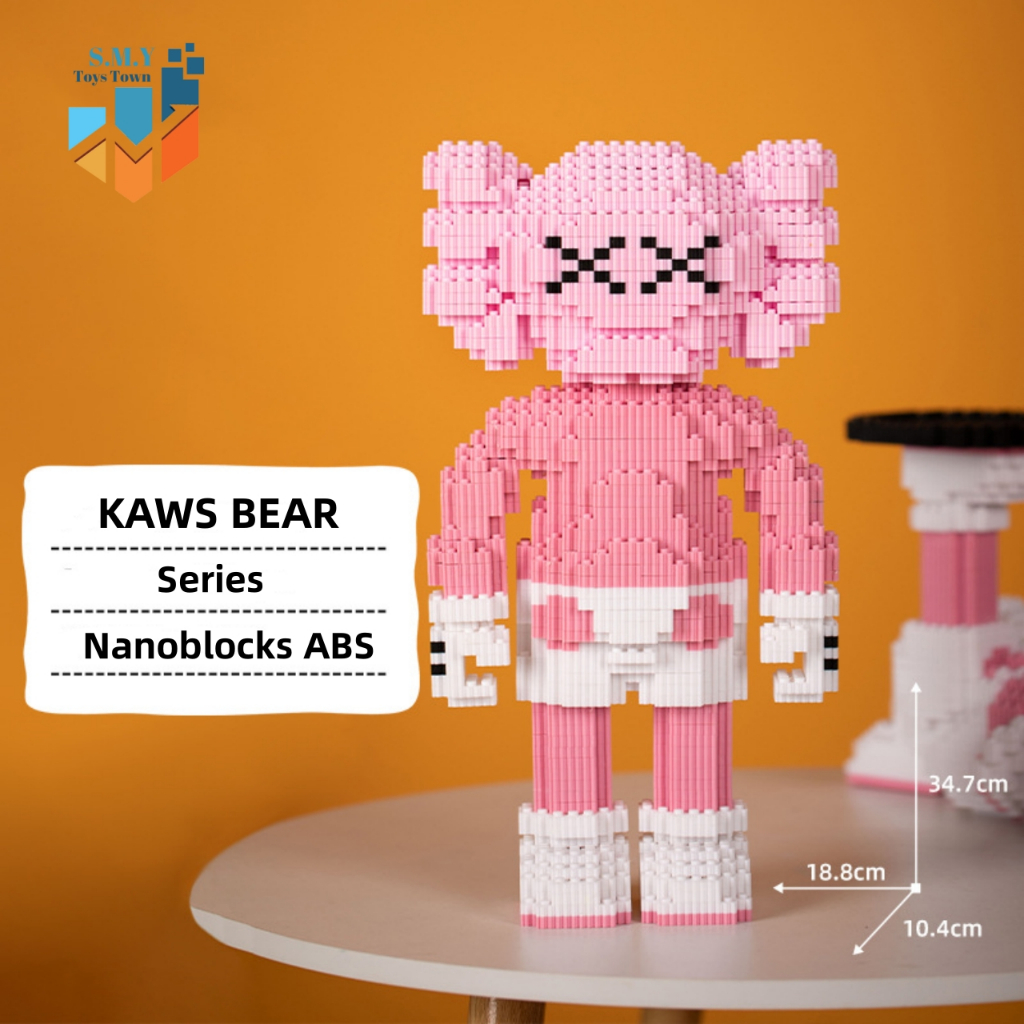 SMY Nano Blocks KWS BEAR BERUANG SERIES 3D Model, Mainan Blok Susun, Blok Konstruksi DIY, Dekorasi Hiasan Karakter Animasi, hadiah Kado Anak