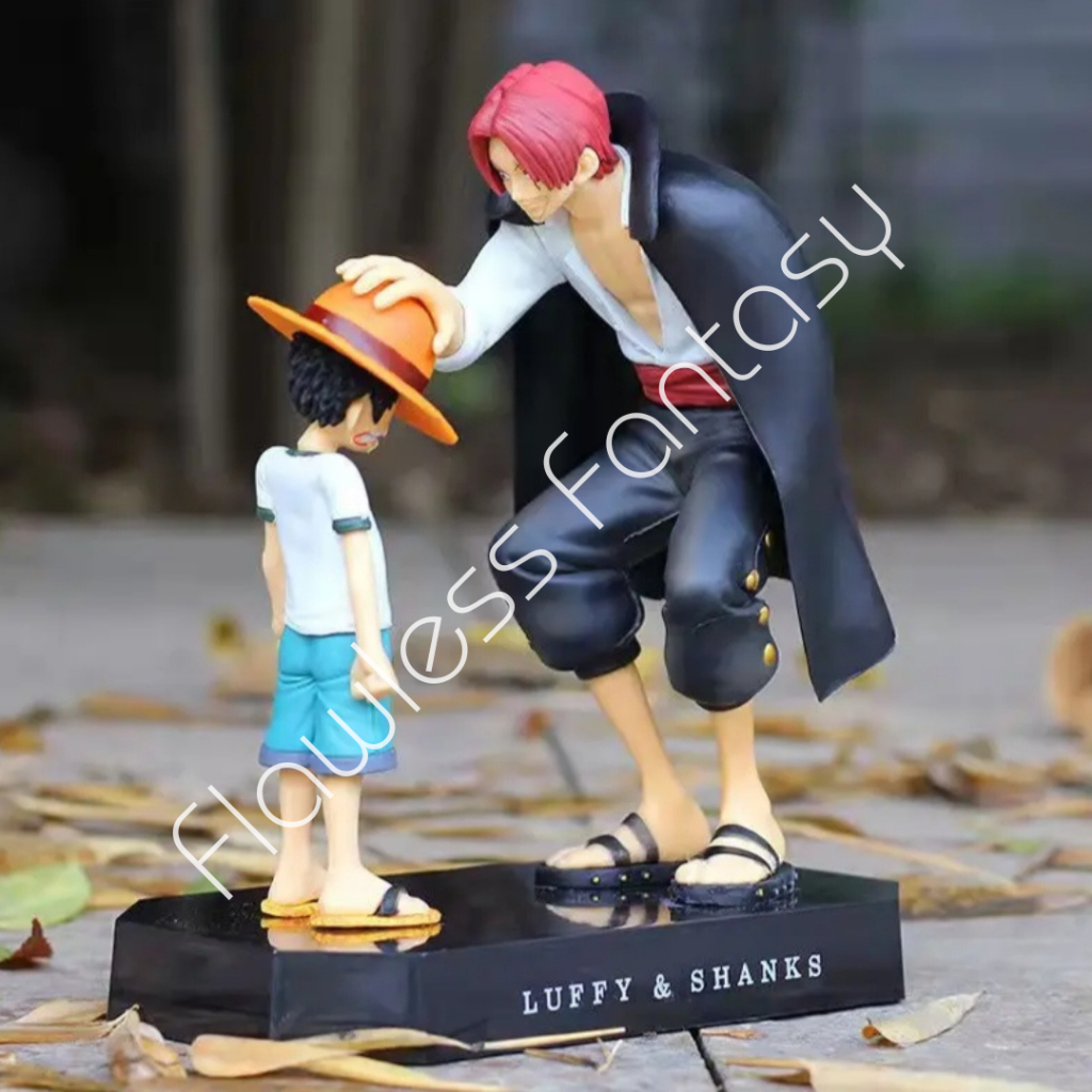 One Piece Ichiban Kuji Memories Child Luffy Red Haired Shanks Straw Hat Promise Goodbye Anime Figure