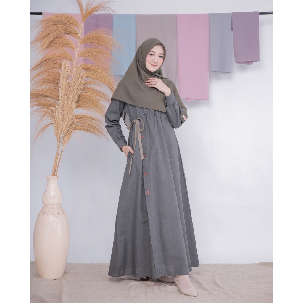 Minjee Min jee Dress Gamis Polos Mom Murah Limited Attin Etuzi - Gamis remaja polo simple - dress ku