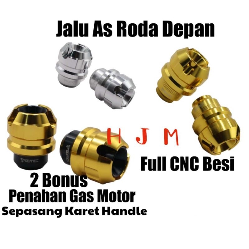 Jalu As Roda Depan Full CNC Besi Untuk Semua Motor
