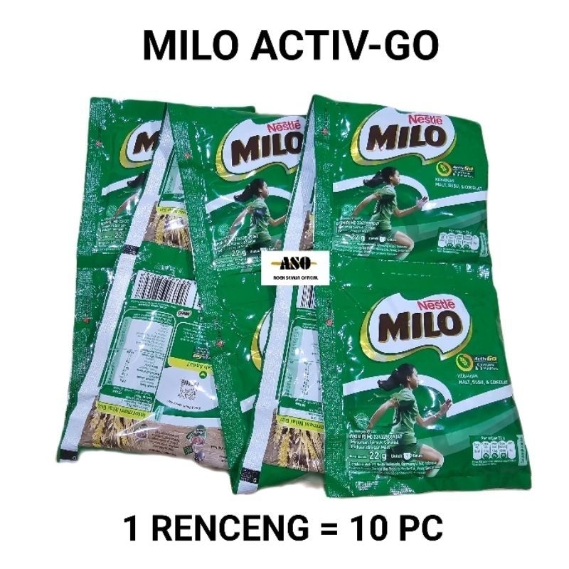 

MILO SACHET ACTIV GO 22GR 1 RENCENG ISI 10 BUNGKUS