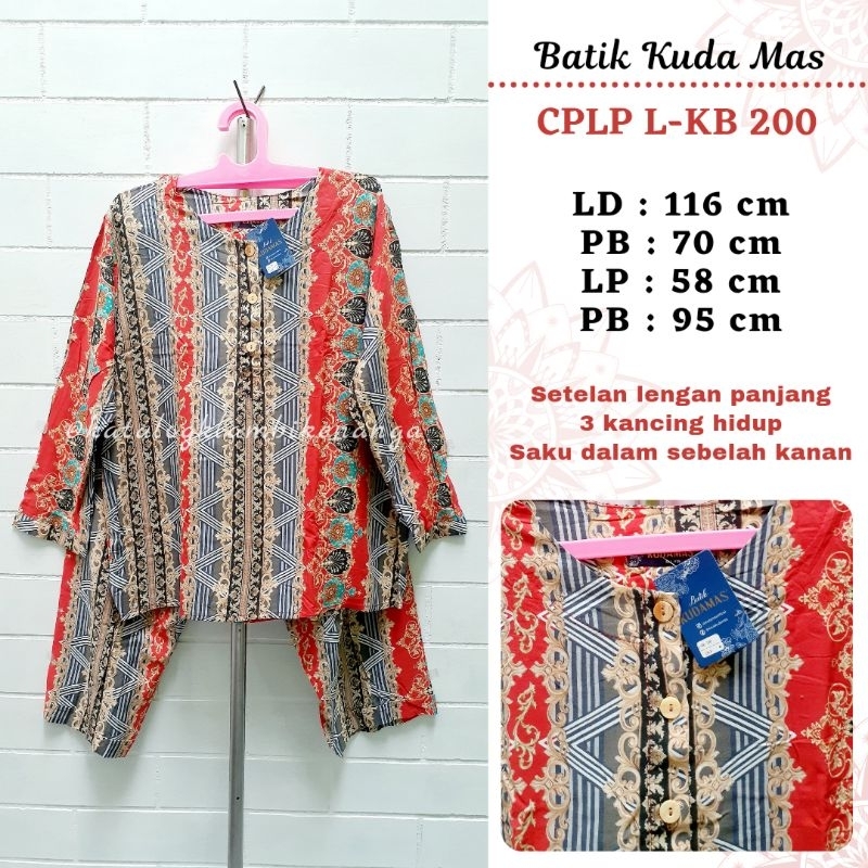 KK Setelan Panjang Batik Kudamas