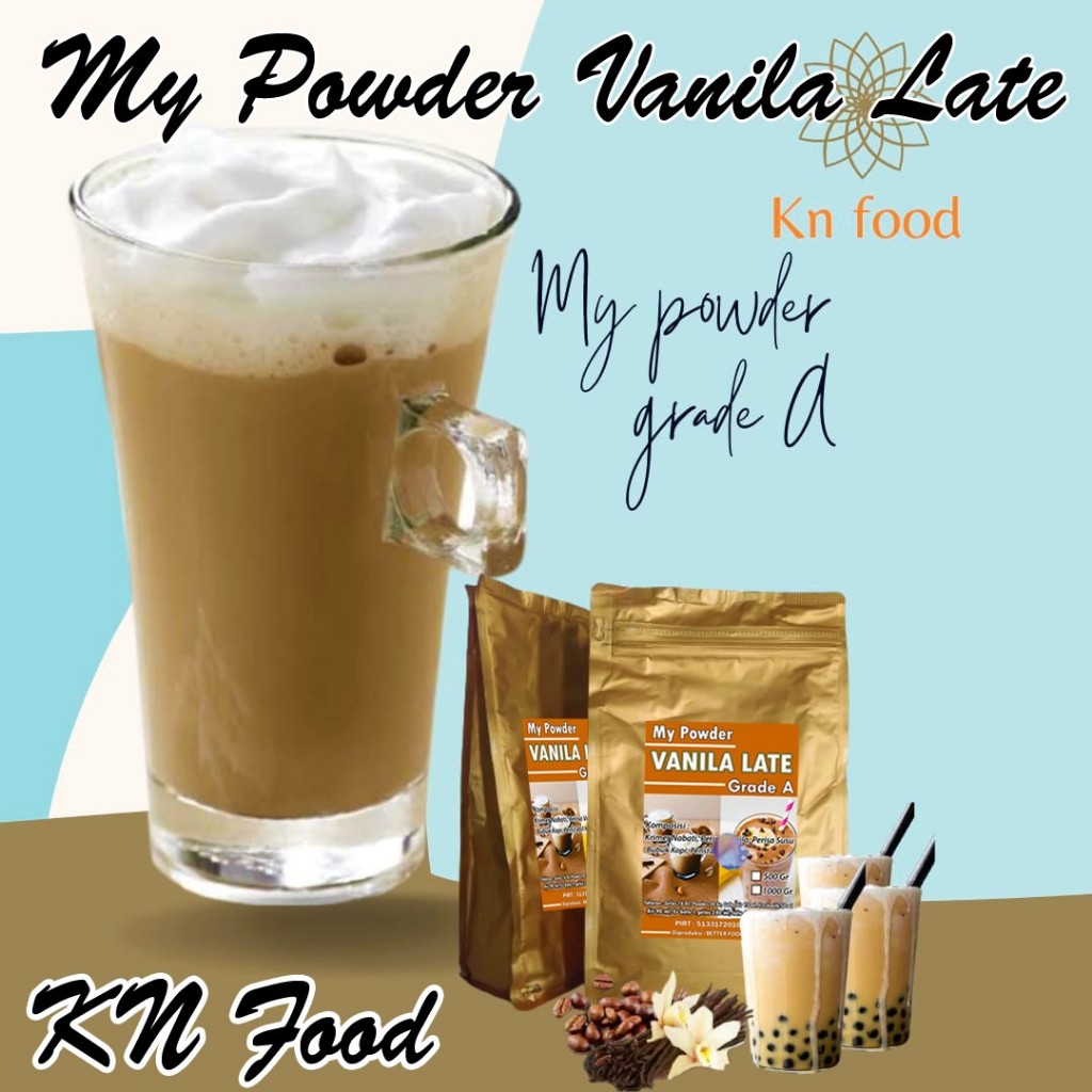 

My Powder Minuman Rasa Vanilla Latte Grade A KEMASAN 1 Kg
