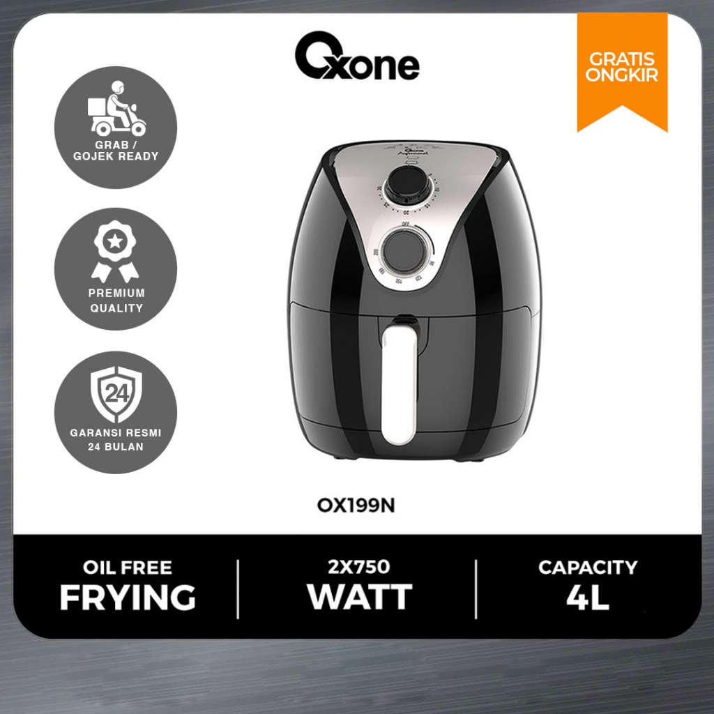 Oxone OX199N 2021 Air Fryer Healthy Food Capacity 4L Premium