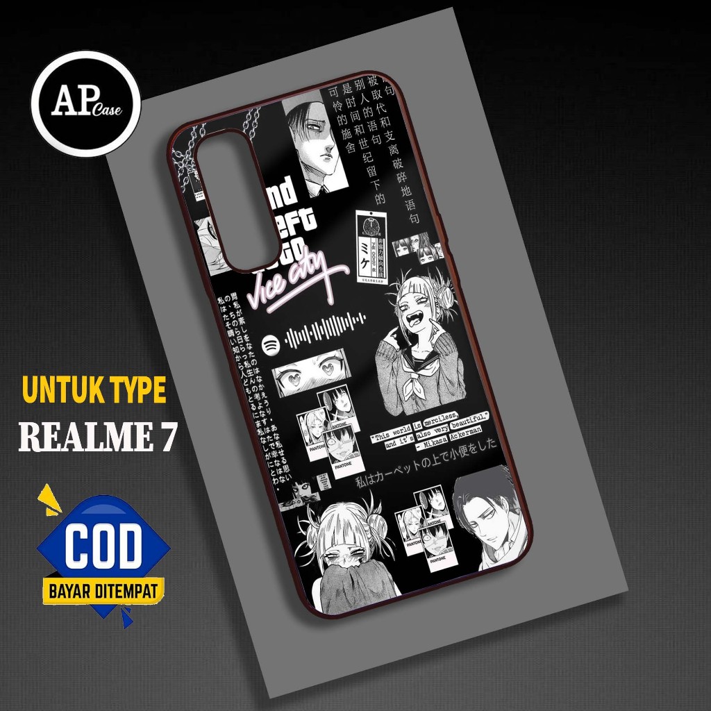 Case REALME 7 Hardcase Glossy Terbaru [MOTIF STIKER] - Custom Case - Casing Hp - Hardcase - Softcase